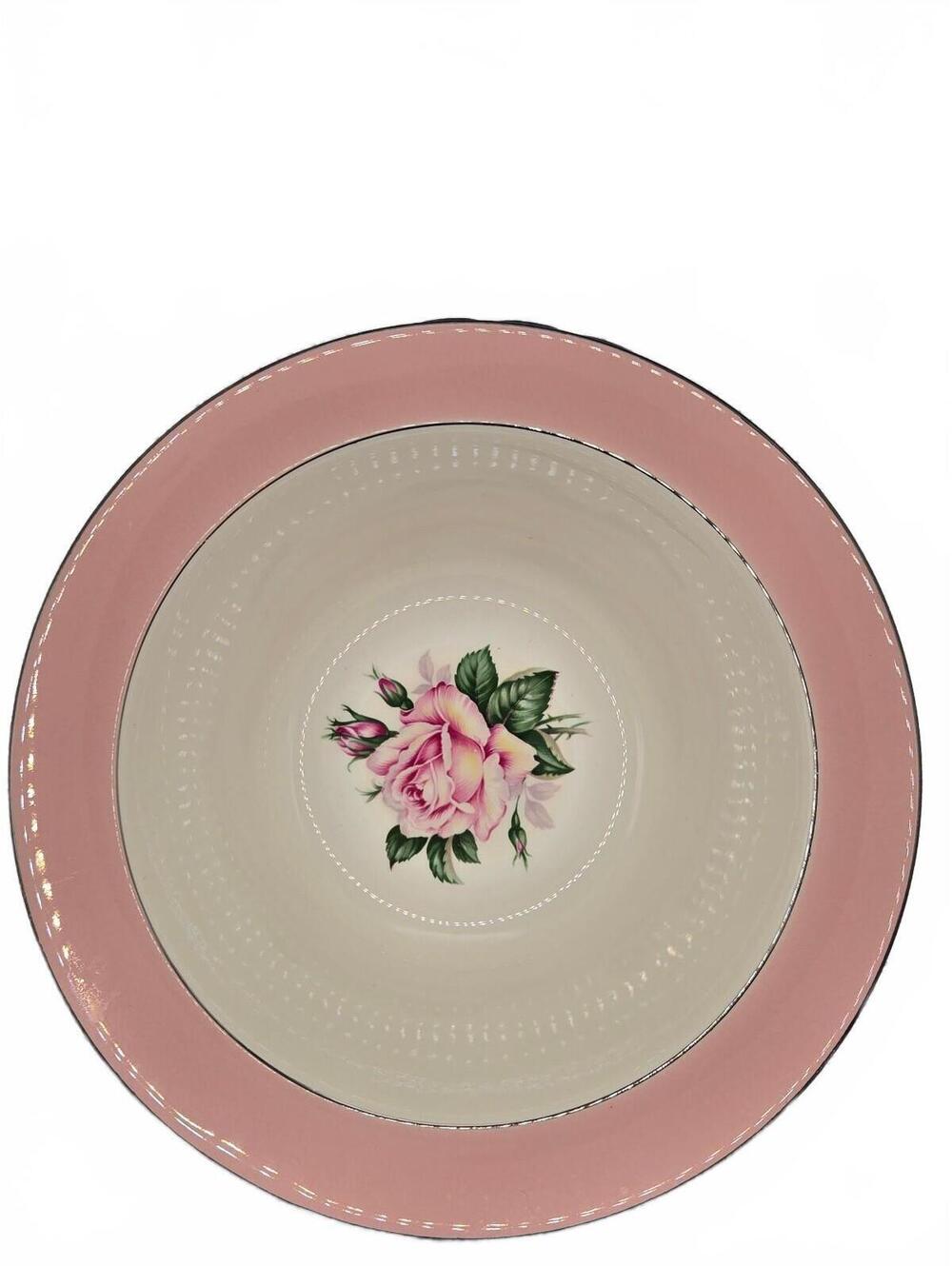 8.5" Vegetable bowl Vintage Lifetime Homer Laughlin Pink Rose Lifetime China